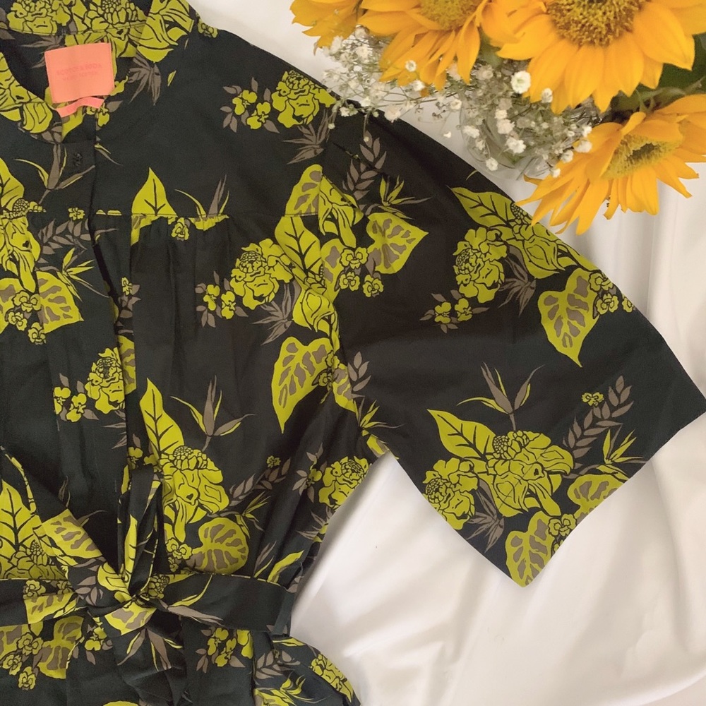 SOLD - Floral Button Down Dress